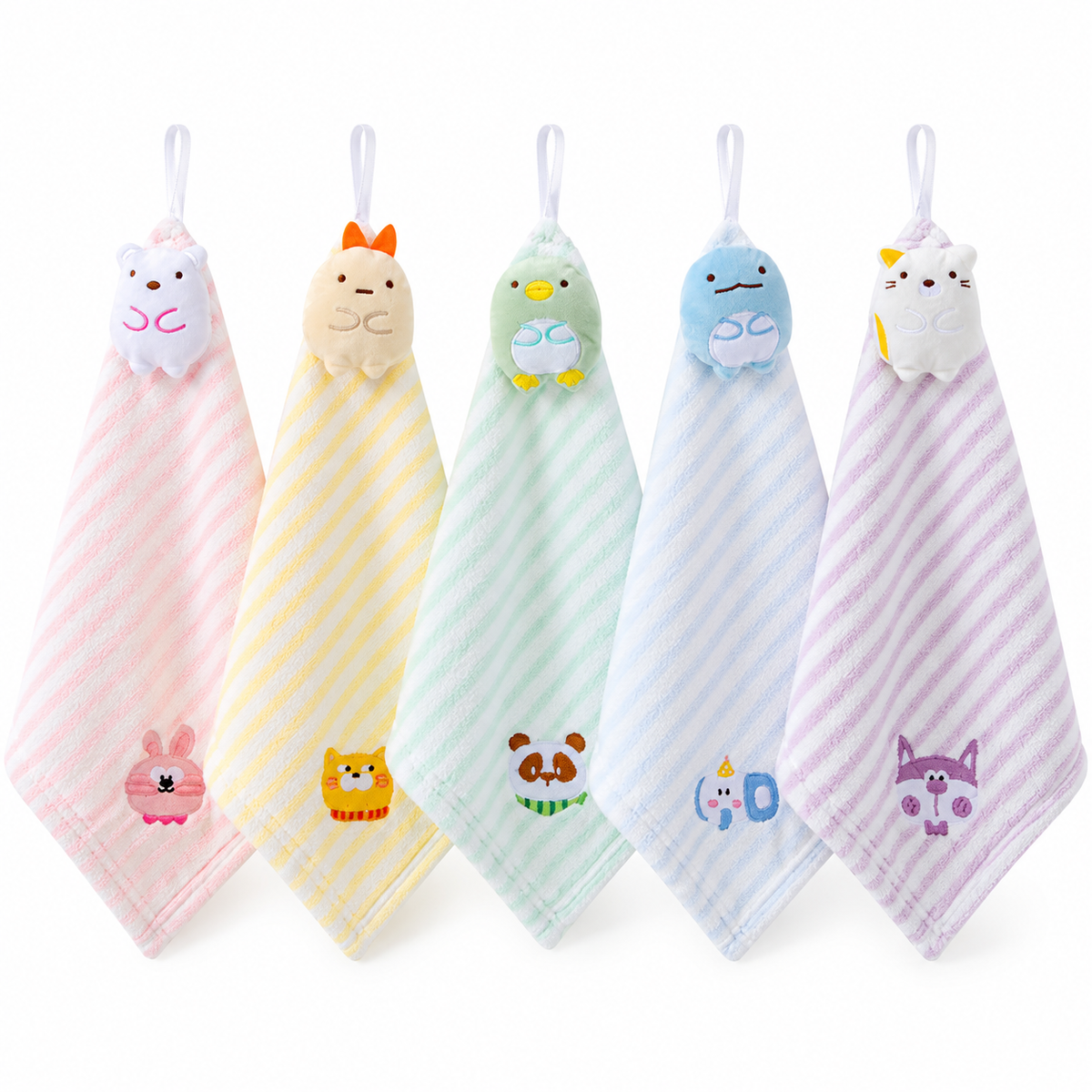 𧸠Towel | Cotton Plush Bathroom Toddlers | Animal Hanging Glow
