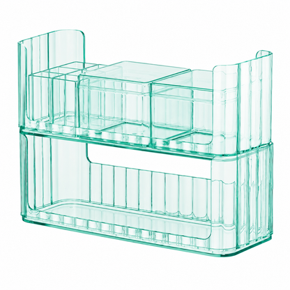 💄 Organizer | Acrylic Plastic Vanity Women | Clear Stackable Glow