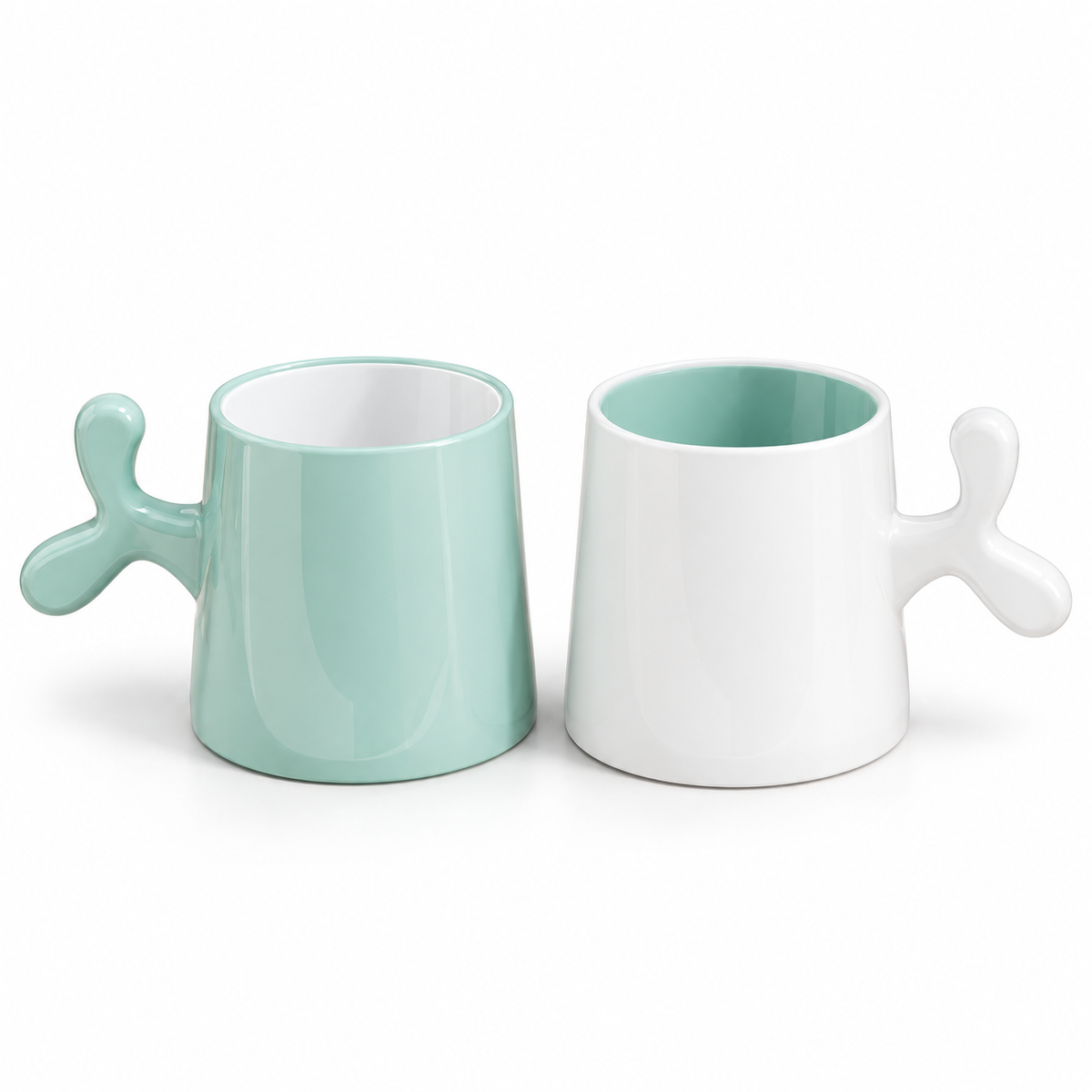 🫧 Cup | Ceramic Plastic Bathroom Couples | Tree Branch Glow