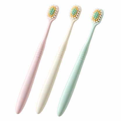 🧼 Toothbrush | Bristle Soft Bathroom Adults | Wide Thin Head Glow
