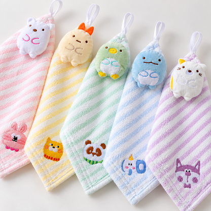 🧸 Towel | Cotton Plush Bathroom Toddlers | Animal Hanging Glow