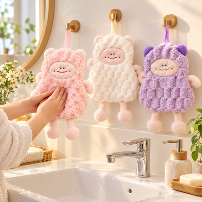 👻 Towel | Fleece Plush Kitchen Teens | Cartoon Monster Glow