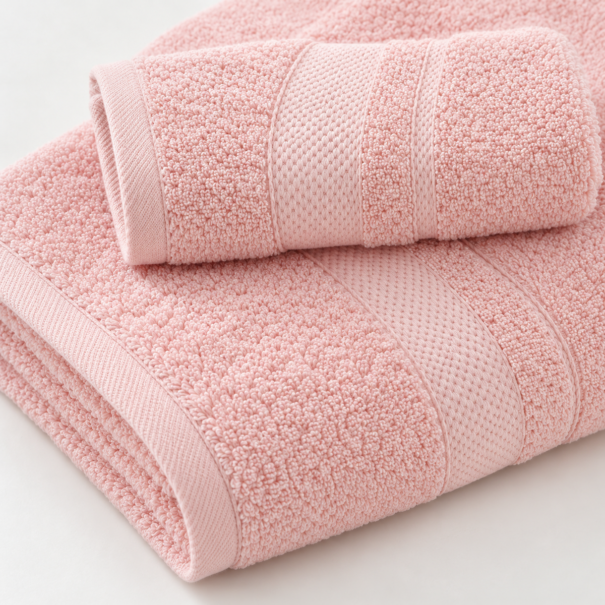 🧺 Towel | Plush Cotton Bathroom Family | Ribbed Absorbent Glow