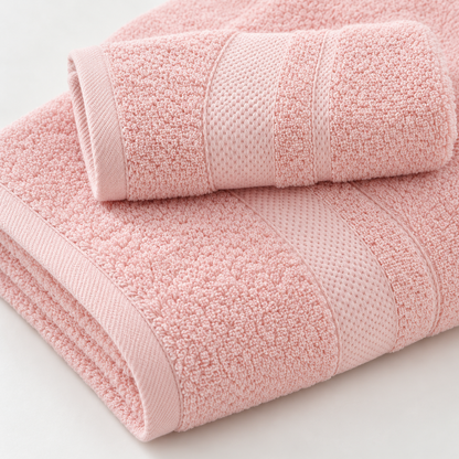 🧺 Towel | Plush Cotton Bathroom Family | Ribbed Absorbent Glow