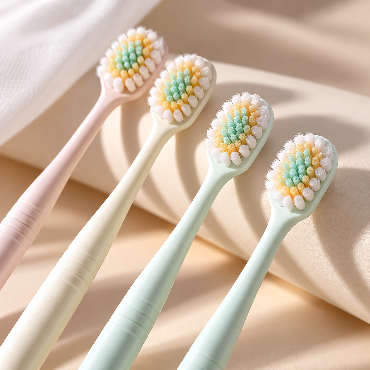 🧼 Toothbrush | Bristle Soft Bathroom Adults | Wide Thin Head Glow