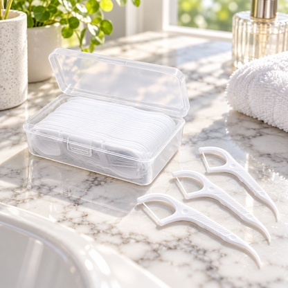 🦷 Floss | Nylon Plastic Bathroom Adults | Floss Pick Glow