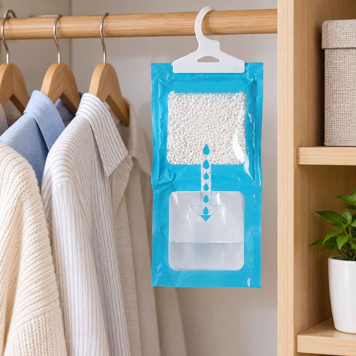 🌧️ Bag | Plastic Calcium Closet Homeowners | Hanging Moisture Glow