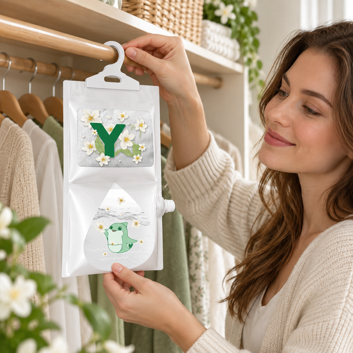🍃 Bag | Plastic Calcium Closet Women | Scented Hanging Glow